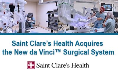 Saint Clare’s Health Acquires the New da Vinci™ Surgical System