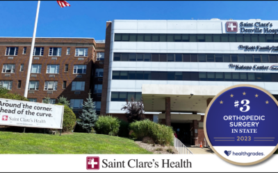 Healthgrades Ranks Saint Clare’s Health Among Top 3 In New Jersey For Orthopedic Surgery
